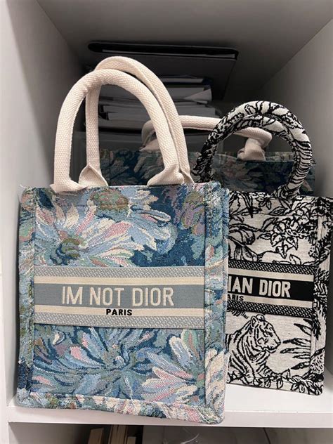 i'm not dior tote|Bluenut .